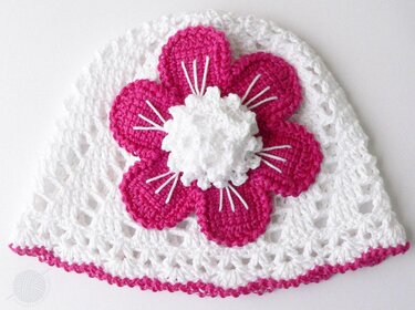 Children beanie "La Fleur", all sizes - Image 5