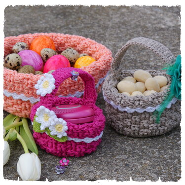 Häkelkörbchen/ Osterkörbchen ✻ DAISY`S ✻  - Häkeln