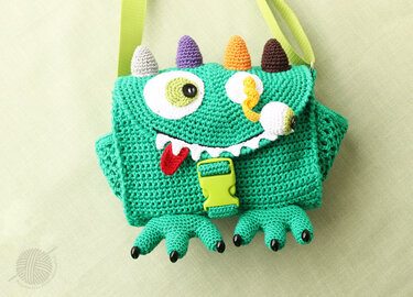 Children's bag ‘Monster’, size 23 x 20 cm - Crochet