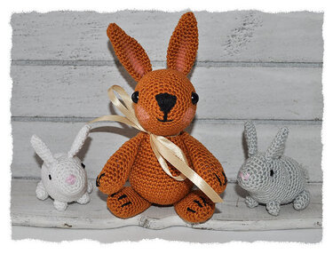 E-Book - Häkelanleitung - Hasi Hansi und Friends - Hase - Kaninchen - Karotte - Salat - Bild 4