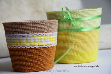 Utensilo / Aufbewarungskorb / Blumentopf / Vase - Eine Anleitung mit vielen Möglichkeiten - Bild 3