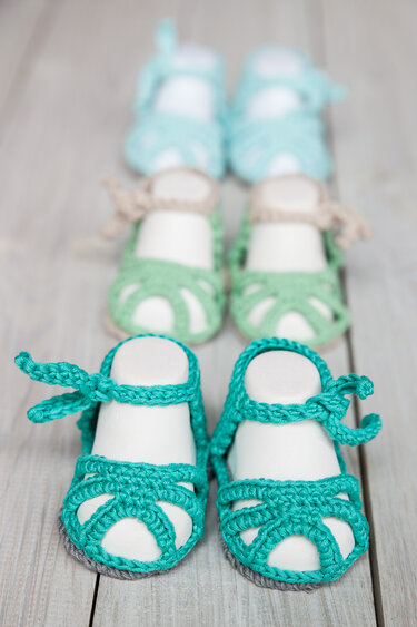 Häkelanleitung / e-book Baby Sandalen Babyschuhe - Bild 5