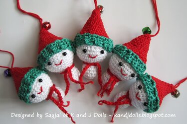 Tiny Snowman Amigurumi crochet pattern