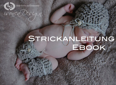 Babyfotografie Set Mütze und Stulpen - Bild 3