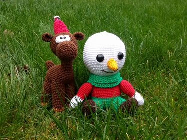 Frosty, der Schneemann - Amigurumi Häkelanleitung