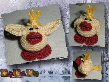 Pinguin Baby  mit Küken,  eine Häkelanleitung