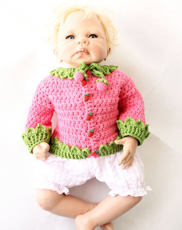 2 PDFs Spar-Set: Jacke + Babystiefel "Himbeere", Gr. 0-12 M (50 -116) - Häkeln