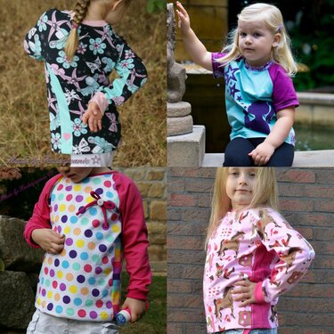 Raglanshirt Langarmshirt Gr. 80-134 NEU - Bild 2