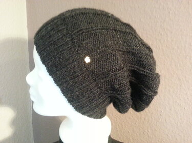 05 Strickanleitung Longbeanie breites Rippenmuster - Bild 3