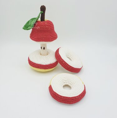 Pear Stacking Toy (two color) PATTERN PDF - Crochet