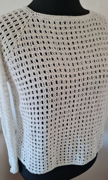 RVO Netzpulli "Little Companion" Häkelanleitung Oversize jede Größe - Bild 6