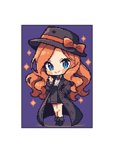 LITTLE DETECTIVE GIRL - pattern for sc crochet blanket