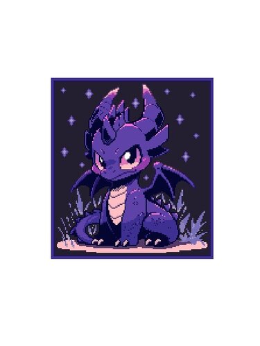 PURPLE DRAGON NIGHT - pattern for c2c crochet blanket - Image 7