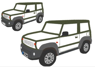 Stickdatei - Geländewagen Auto für Stoffapplikationen - Bild 5