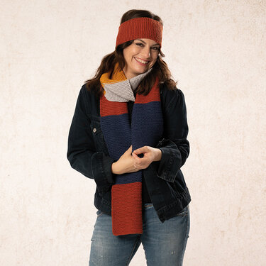 Strickanleitung Mütze, Stirnband & Schal "Bozen" 764045