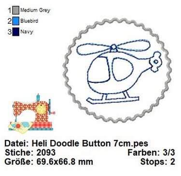 Stickdatei Fahrzeuge, Auto Stickdatei, Hubschrauber Stickdatei, Flugzeug - Sticken