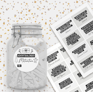 Adventskalender MOTIVATION Adventskalender zum Ausdrucken digitale Datei DO - Basteln