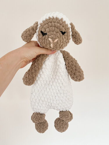 Sheep Crochet Pattern Plush Snuggler