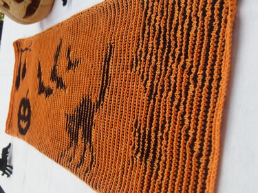 DIY Strickanleitung Tischläufer Halloween (Illusions- / Schattenstricken) - Bild 2