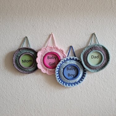 Namenschilder für die ganze Familie - Häkeln