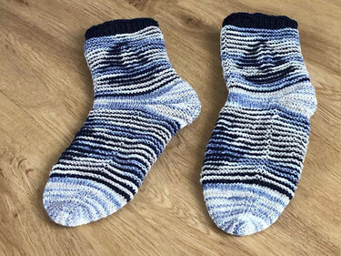 Segelbootsocken Illusionsstricken
