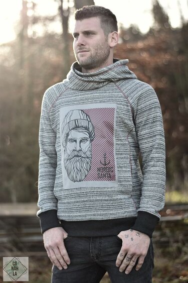 Hoodie Herren – E-Book Schnittmuster Gr. XS-4XL – Vanco #22 - Bild 7