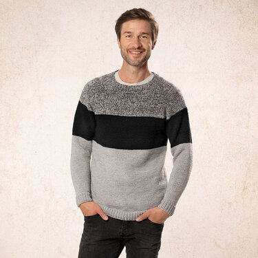Strickanleitung Herrenpullover "Merino Extrafein" 763028 - Bild 2