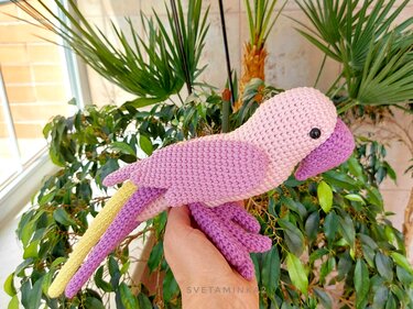Crochet Parrot Pattern Amigurumi Toy