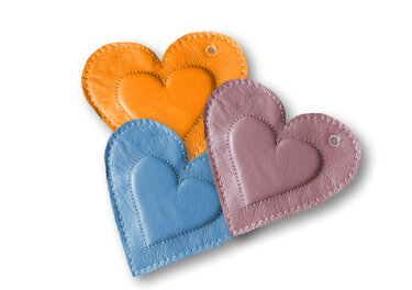 Stickdatei Anhänger Herz 3 D - Rahmen ab 10 cm x 10 cm, Schlüsselanhänger - Sticken