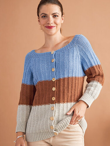 RAGLANJACKE BLOCKSTREIFEN - Bild 2