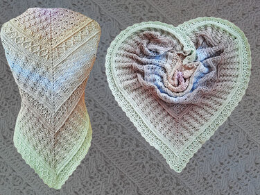 Häkelanleitung Dreieckstuch Pigtails