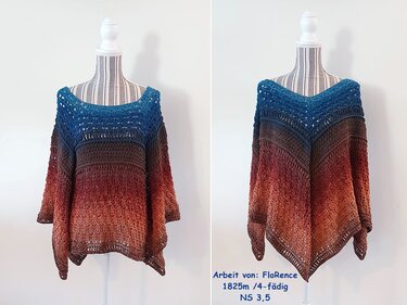 Häkelanleitung Poncho "Florence"