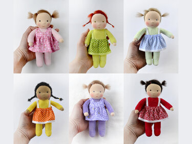 Waldorf pocket dol 7 inch (18 cm) tall - Sewing