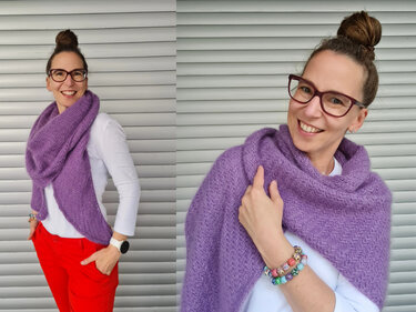 Strickanleitung Tuch Meline