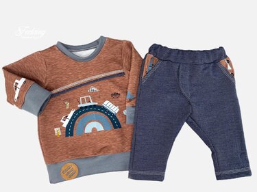 Pullover BABY MOON Gr. 56 - 92 inkl. A1 - Datei - Nähen