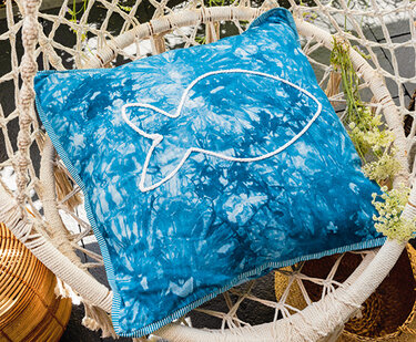 Wohn-Dekorationen mit Meeresflair, passende Shirts -genäht, gehäkelt, Makramee - Häkeln