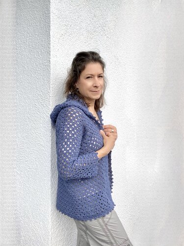 Blue Jeans Hoodie | Cardigan | 7 sizes | Crochet Pattern - Image 13