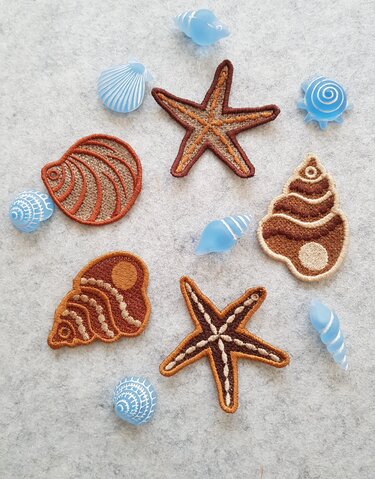 Stickdatei FSL Muschel Seestern SET - Sticken