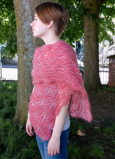 Palmenzweig Tuch - Stricken