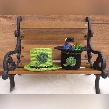 Top-Hat / Leprechauns Hat with Shamrock - Crochetpattern