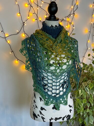 Häkeltuch Luftiküsschen - XXL-Tuch im Mustermix - Häkeln