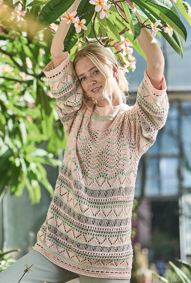 Dreifarbiger Mustermix-Pulli - Bild 2