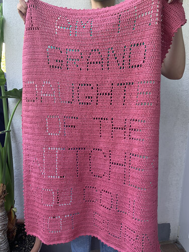 Witch baby blanket crochet pattern