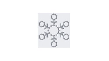 Stickdatei Schneeflocken 10x10 Applikation Winter Weihnachten - Sticken