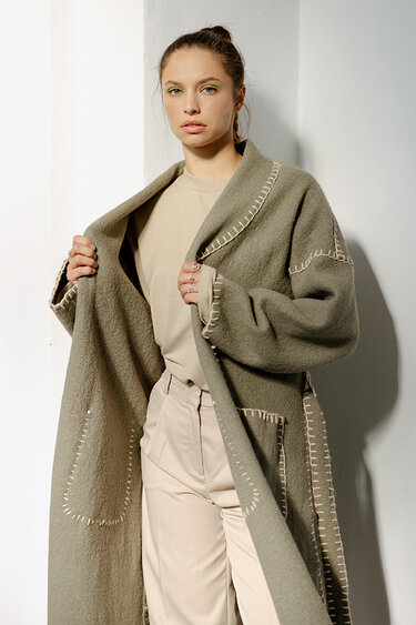 Sewing pattern coat Without Sewing MACHINE, wrap coat easy coat