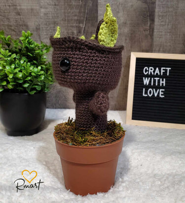 Dancing Baby tree in pot // Amigurumi Crochet PDF Pattern