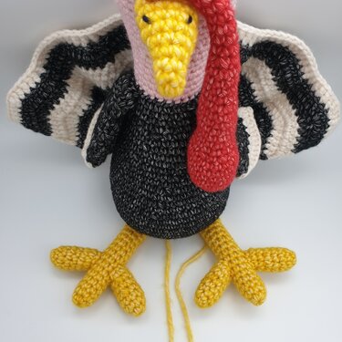Trenton the Turkey Crochet Amigurumi Pattern (English)
