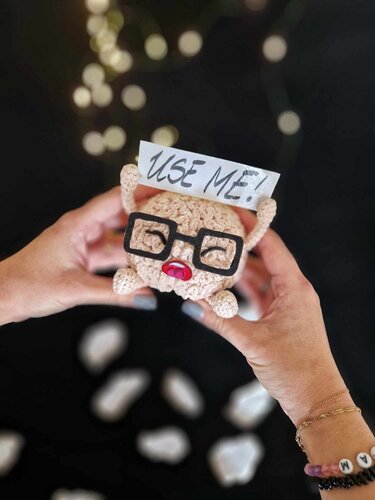 Crochet funny brain amigurumi pattern