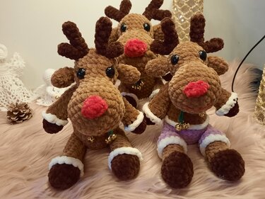 Häkelanleitung / Rentier Klausi