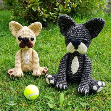Franklin the French Bulldog Crochet Amigurumi Pattern (English)